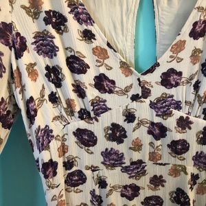 Purple Floral Free People Dress